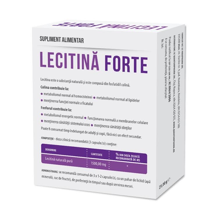 Lecitina forte Parapharm – 30 capsule driedfruits.ro/ Capsule si comprimate
